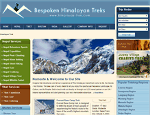 Tablet Screenshot of himalayas-trek.com